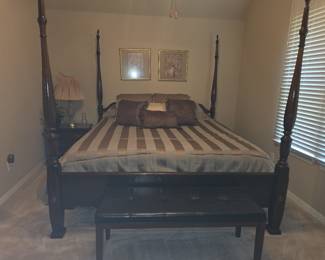 King size 4 post bed