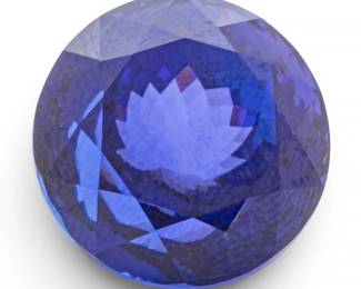 Lot 11 Modified Round Brilliant Cut 44.5ct Tanzanite Unmounted Gem 1 PC