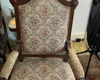 SKU FR403. Upholstered wooden chair - 23 x 24 x 44.5