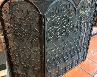 Mackenzie Childs fireplace screen