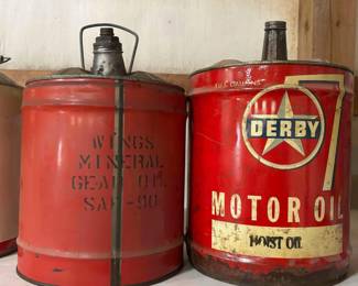 Wings Mineral and Derby Motor Oil