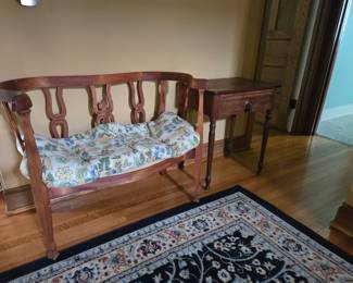 Another sweet bench and antique table