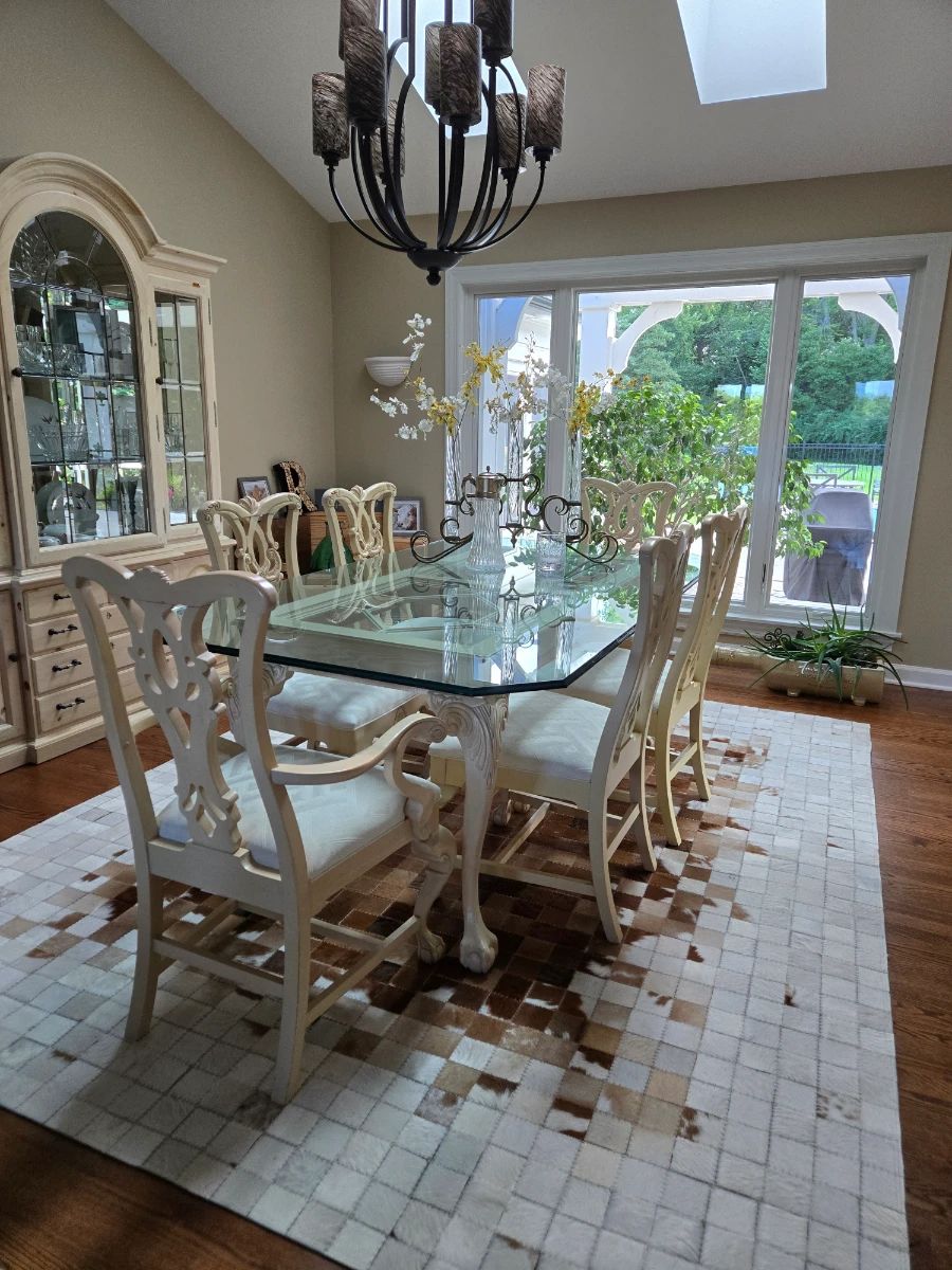 Beautiful table.   Please note items on top of table are not for sale