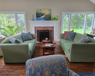 2 sweet matching sofas