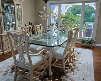 Beautiful table.   Please note items on top of table are not for sale