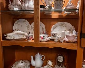 Vintage China Sets, Tea Pots and Candelabra; S&P Shakers