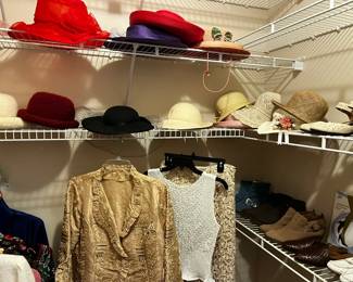 Vintage Lady's Wool Hats; clothing and shoes size 7-8