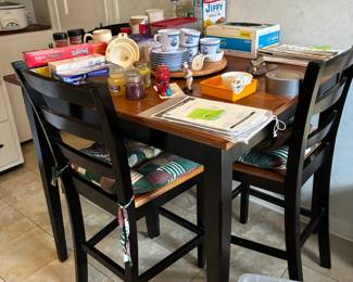 Cafe table and chairs
