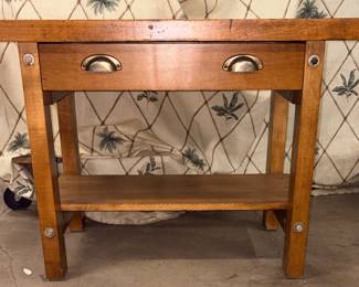 Mission style desk