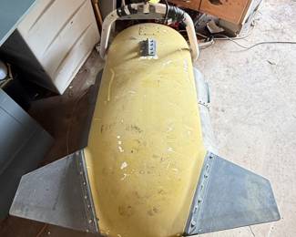 Big heavy aluminum underwater drone. It’s probably worth more as scrap weighs a couple hundred pounds at least.