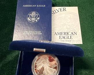 American Eagle, silver dollar 1 ounce of pure silver