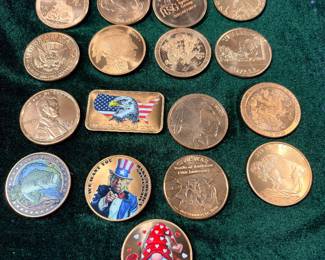 Ounce copper rounds