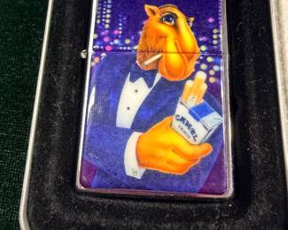 Vintage 1990s unused Joe camel lighter by zippo