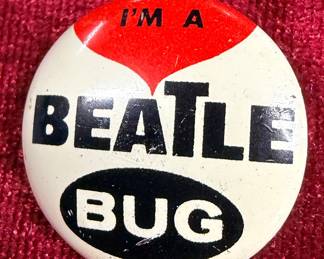 1964 Beatles pin purchase at Concert by original owner.