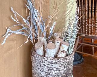 BIRCH LOG DECOR