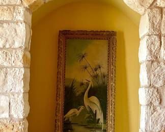 FRAMED SIGNED BIRD PRINT
