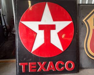 TEXACO ADVERTISING PLASTIC SIGN