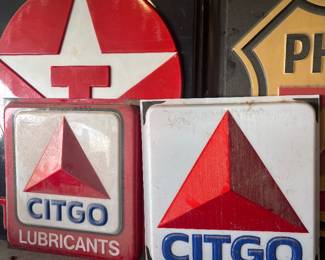 CITGO PLASTIC ADVERTISING SIGNS