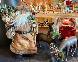 SANTA WITH DEER