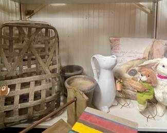 EASTER DECOR, OLD BASKETS