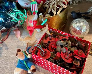 VINTAGE CHRISTMAS TREE CANDLE HOLDERS
