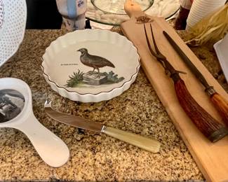 ANTLER HANDLE CARVING SET