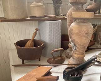 CAST IRON, CROCK JUGS