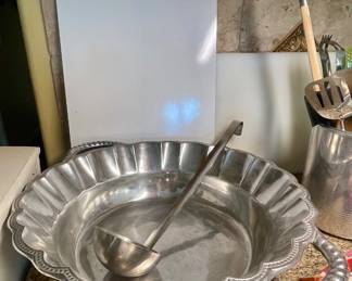 PEWTER SERVING PIECES