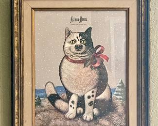 FRAMED NEIMAN MARCUS CAT AD