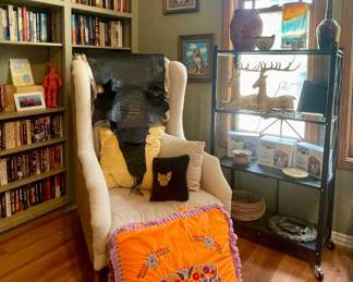 ACCENT CHAIR, EMBROIDERY STOOL