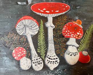Frederick Papsdorf original oil on wood circa 1960-1970