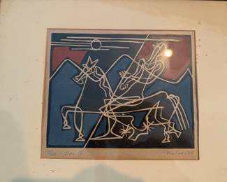 Moeller 7/20 Don Quixote signed lithograph 