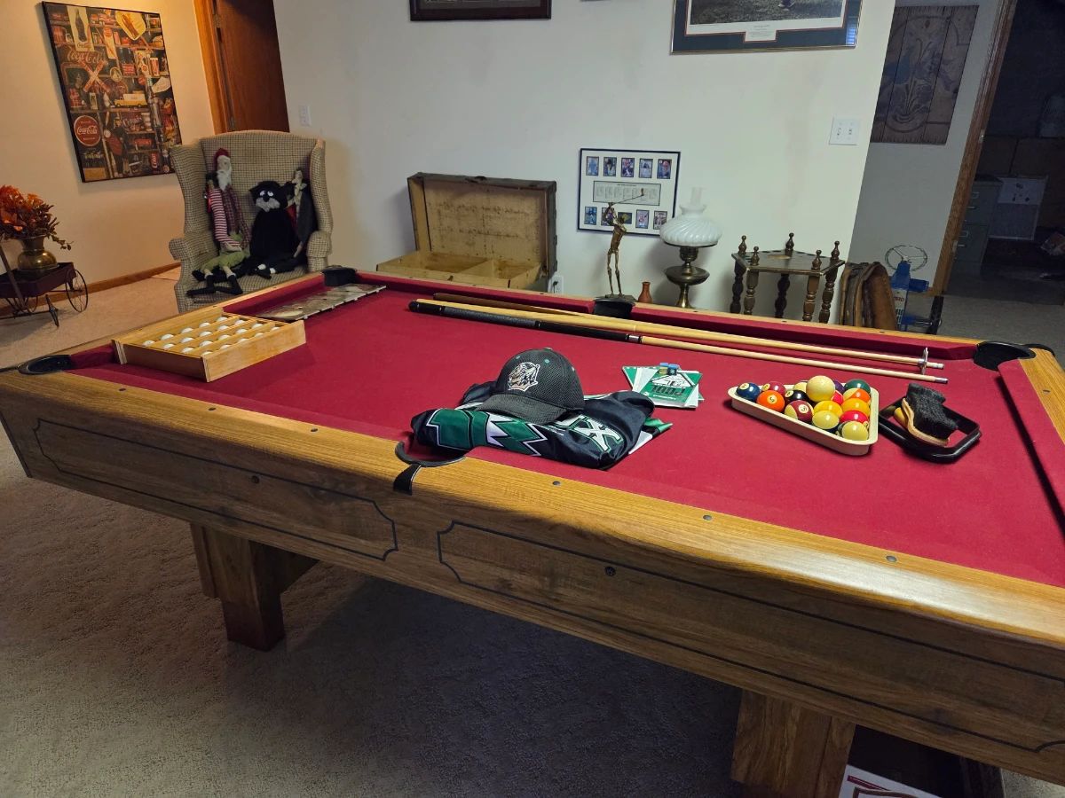 Slate pool table