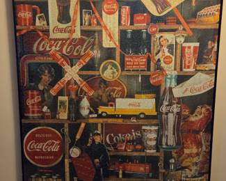 Coca-cola puzzle artwork