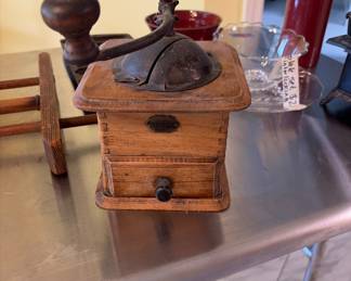 Antique coffee grinder