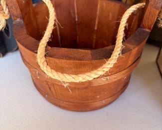 Water bucket with rope