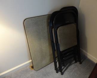 Samsonite Card/Poker/Game Table and Chairs