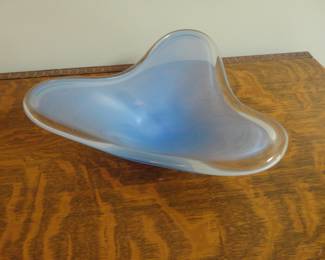 MCM Murano biomorphic tri corner art bowl (1950's-70's