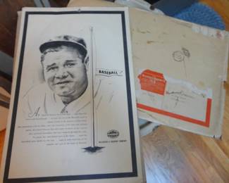 Original 1948 Babe Ruth Poster