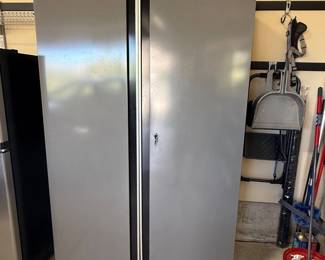 Lot #38- Husky Locking Steel Garage Storage Cabinet 48 x 74