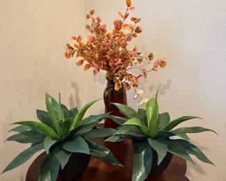 Lot #45- Artificial Greenery & Floral Arrangement Set of Three