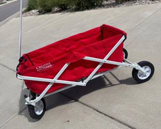 Lot #26- Creative Outdoor Red Folding Utility Wagon