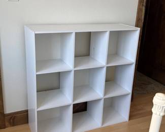 Lot #81- White Nine-Cube Storage Organizer 36 x 36