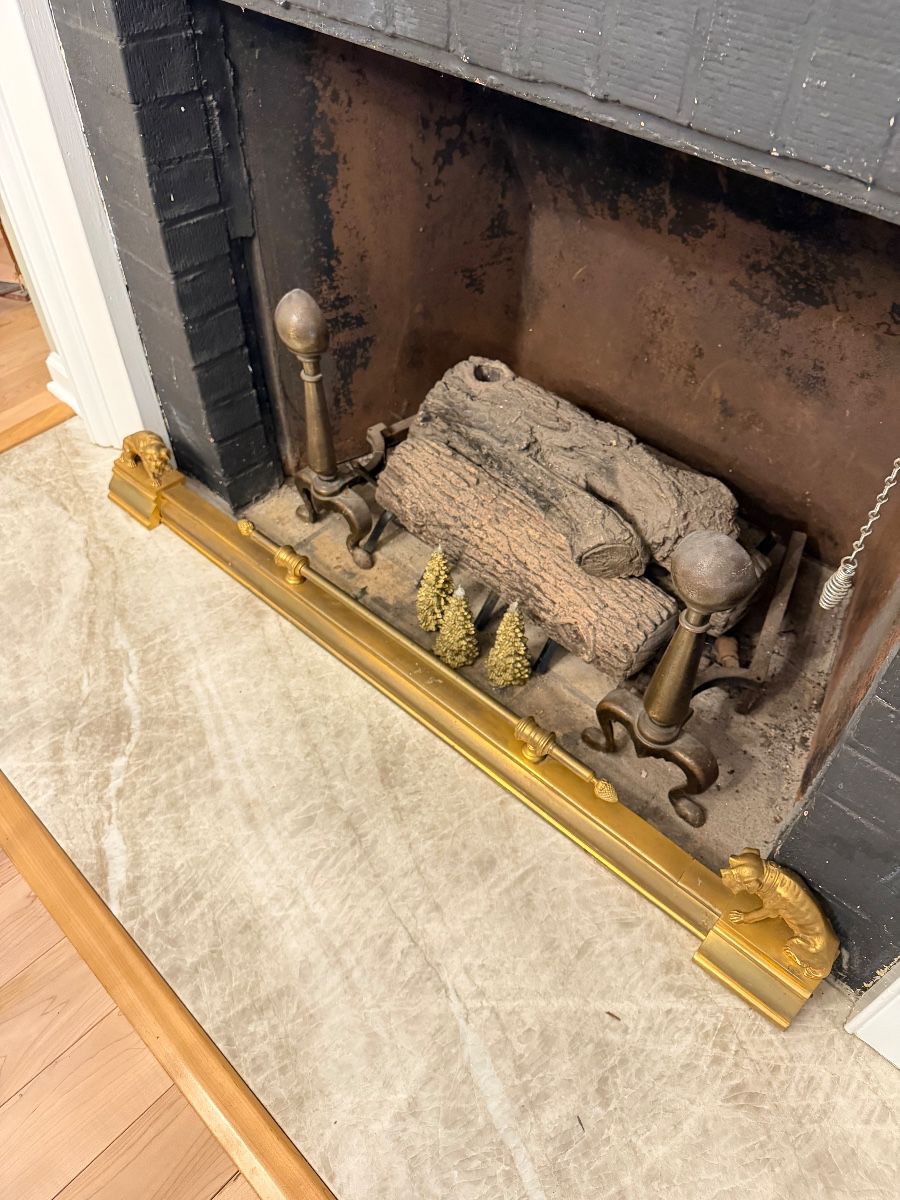 Beautiful antique Brass fire irons
