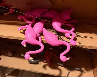 Vintage flamingos