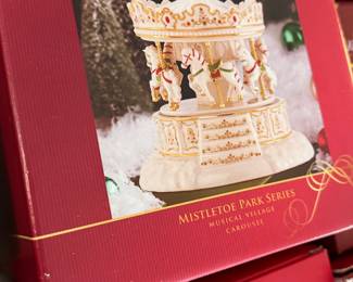 Some very collectible Lenox Mistletoe series
