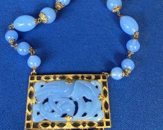 VTG Glass Czech Necklace