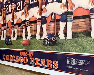 1986-87 Chicago Bears Large Poster