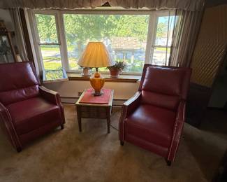 Nice Red Leather Recliners