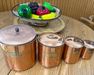 VTG Copper Canister Set